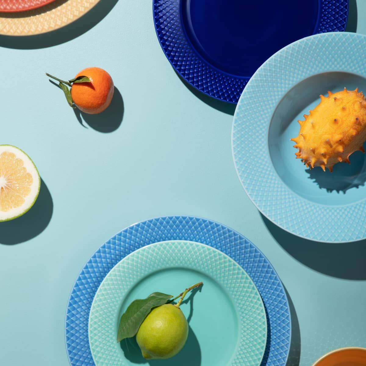 Rhombe Color frokosttallerken, 23 cm, mørkeblå