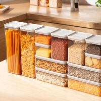 Canteen opbevaringsbeholdere 12 dele, hvid