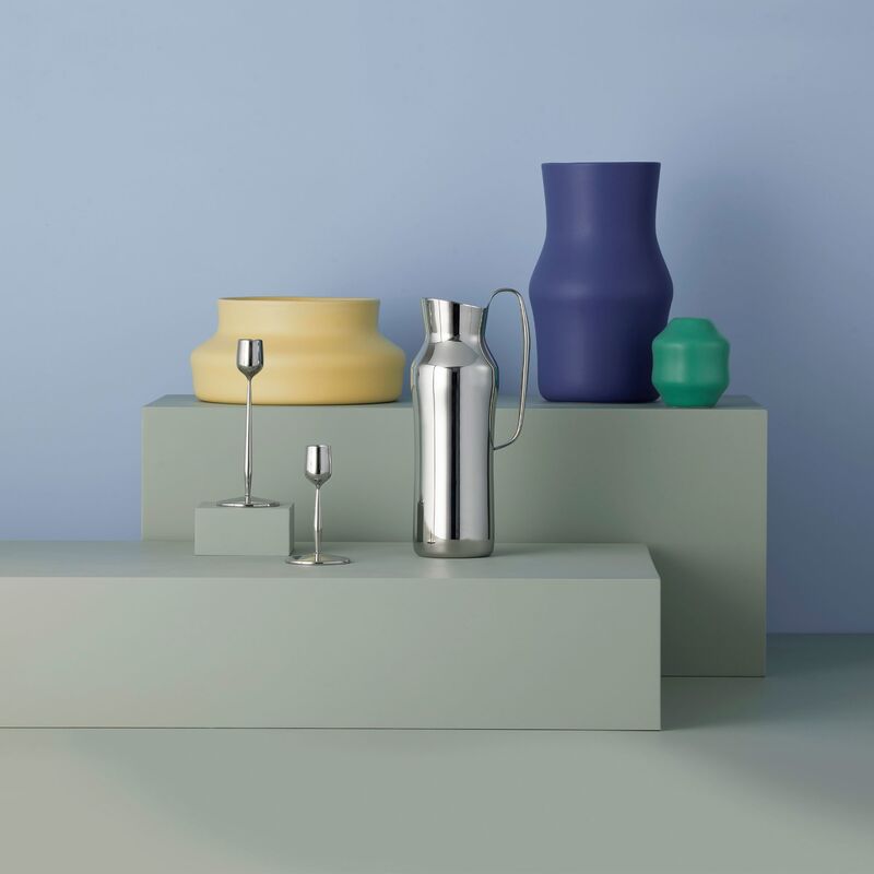 Dorotea karaffel 30 cm, polert stål