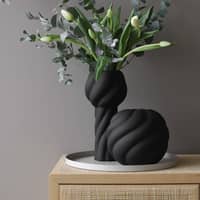 Twist Ball vas 20 cm, svart