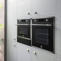 FHER6117CTNX3 Heritage dampovn pyrolyse 80 liter, mattsort/krom