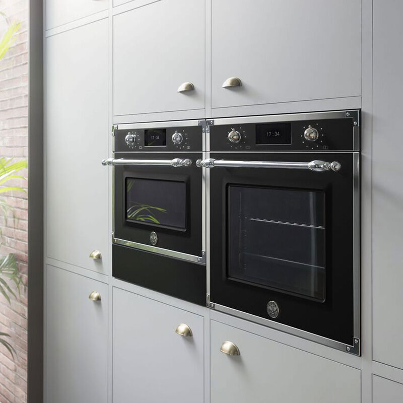 FHER6117CTNX3 Heritage ångugn pyrolys 80 liter, mattsvart/krom