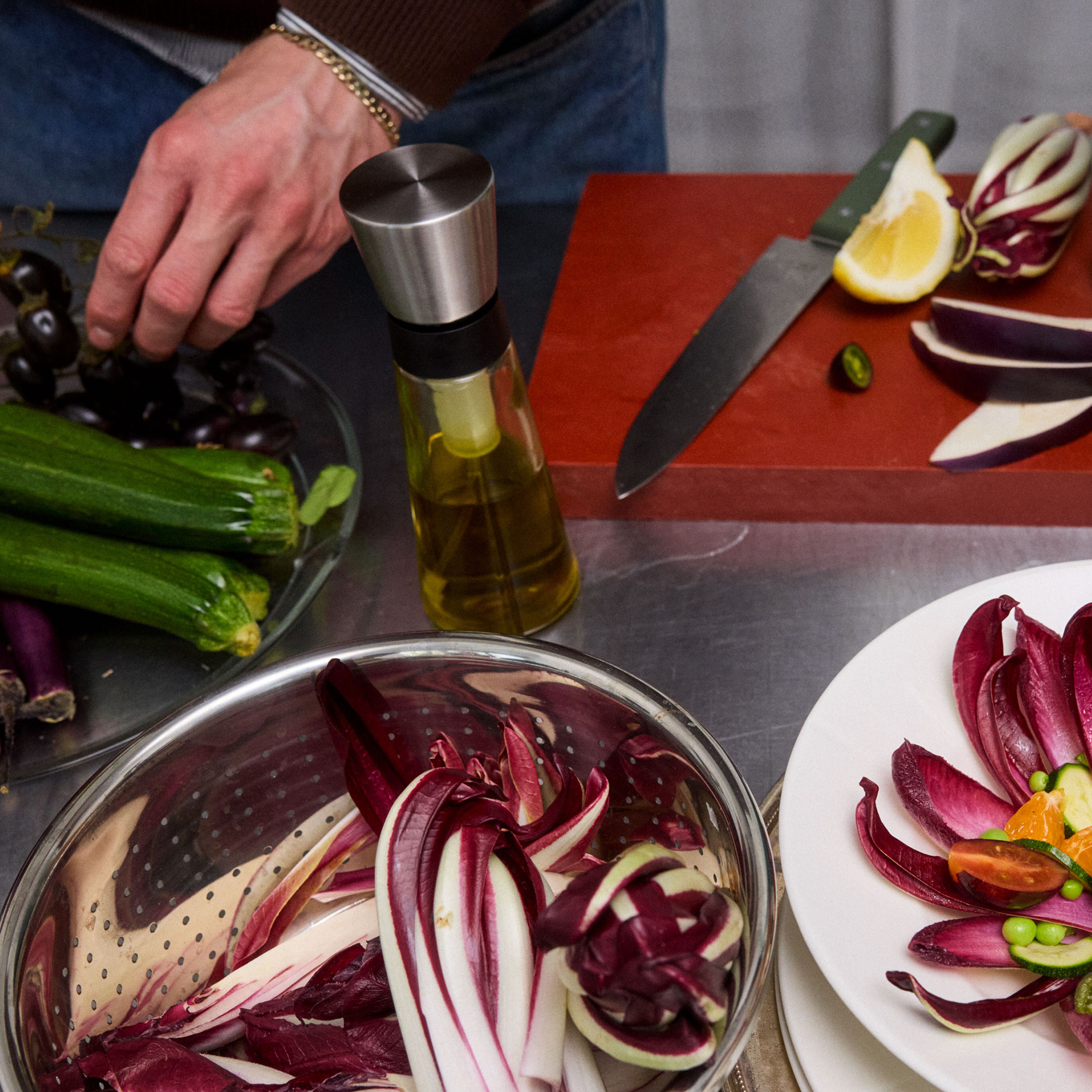 Grand Cru oljesprayflaska 14 cl, svart/stål