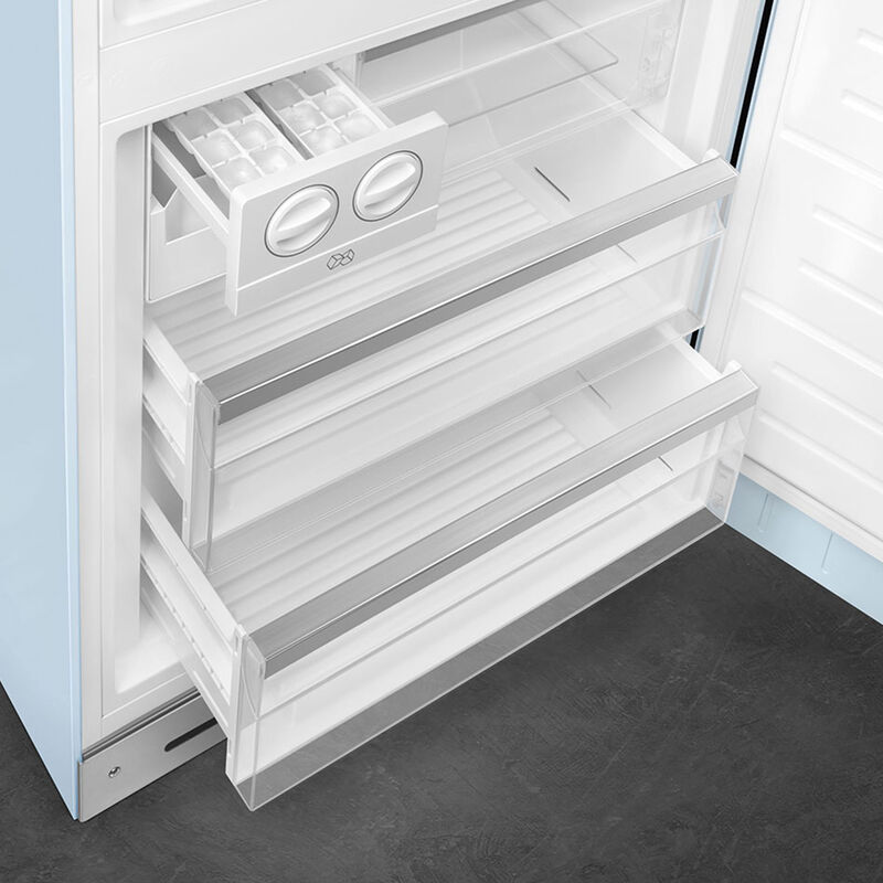 Smeg FAB38RPB6 højrehængt køle/fryser 70 cm, pastelblå
