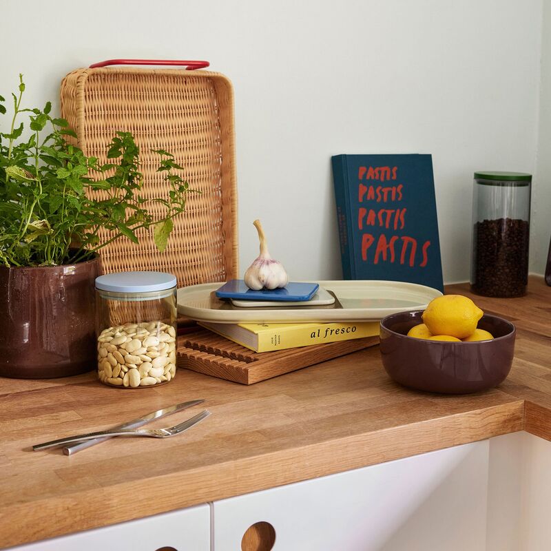 Splint tarjotin, punainen/neutral