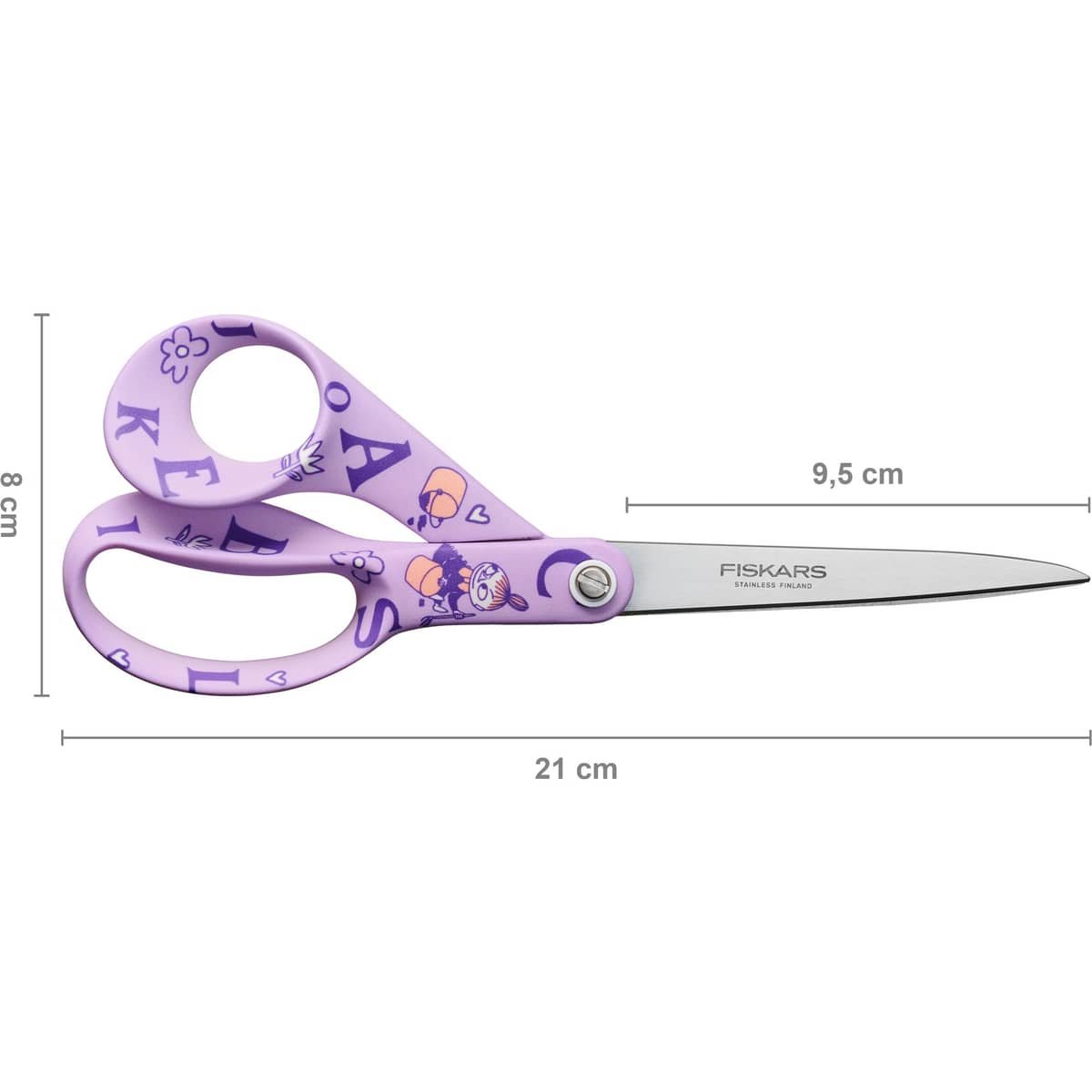 Muumi yleissakset 21 cm, ABC