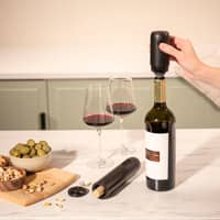 Wine Saver elektrisk vinpump, svart