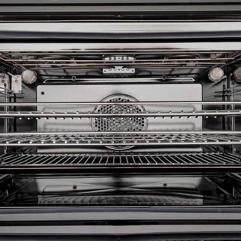 PRO95I1EROT Professional induktionsspis med singelugn, 90 cm, röd