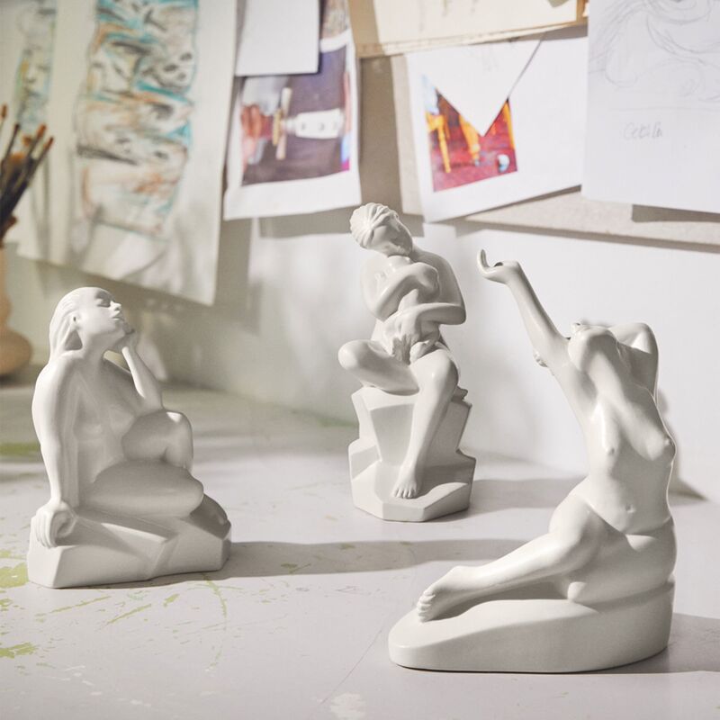 Heavenly Grounded prydnad, vit