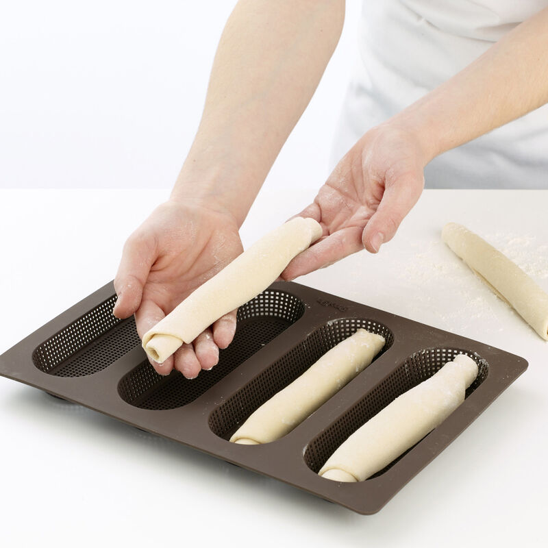 Bakform Mini Baguette med hål