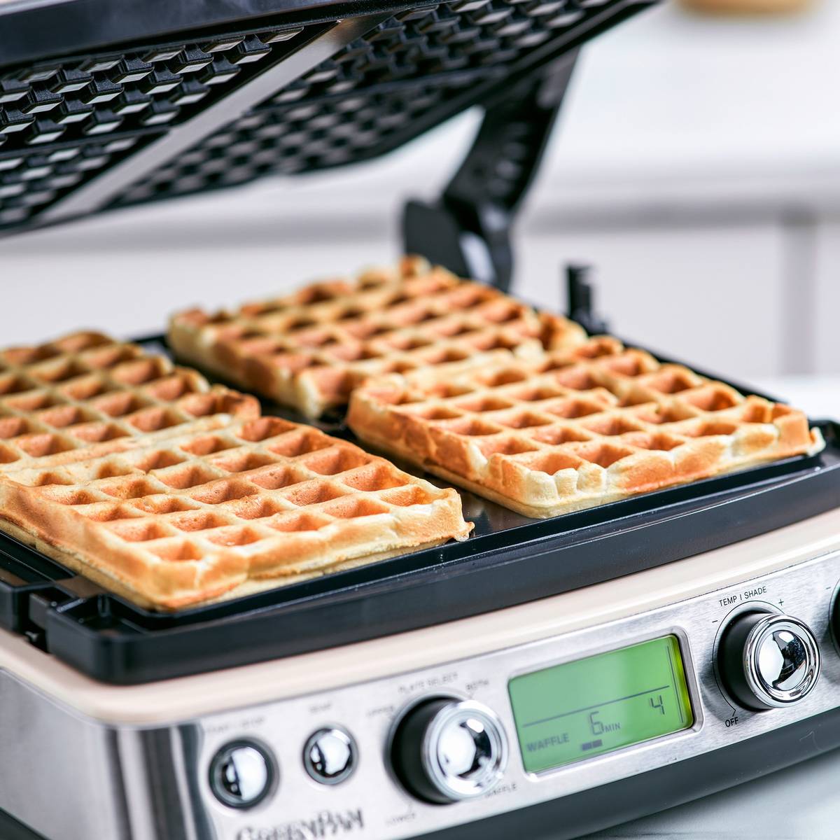 Vaffelplader til kontaktgrill