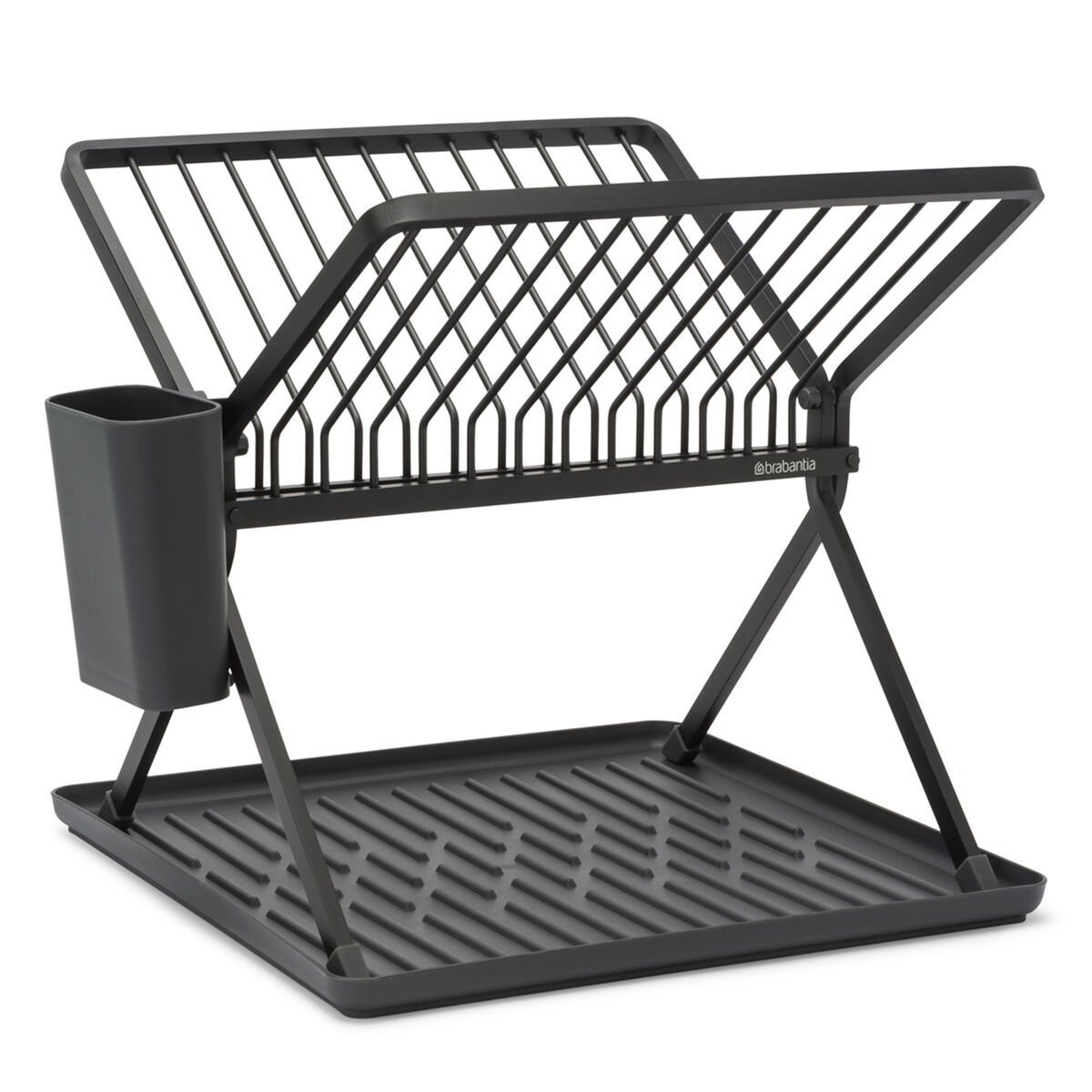 SinkSide hopfällbart diskställ, svart