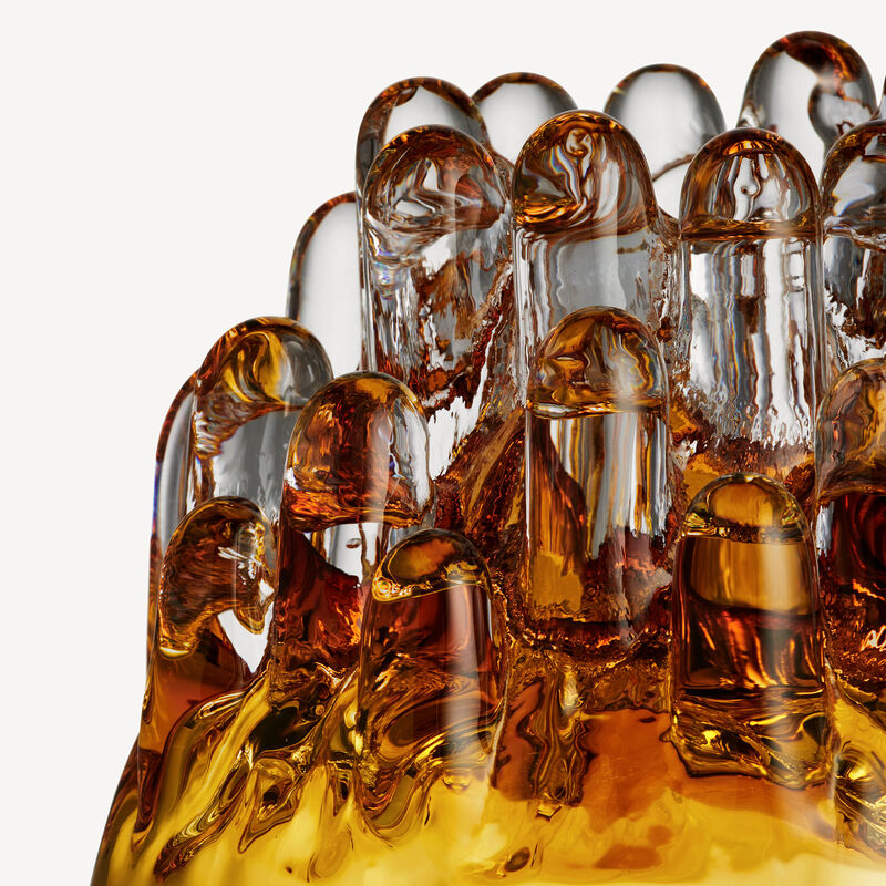 Polar kynttilälyhty 20 cm, amber