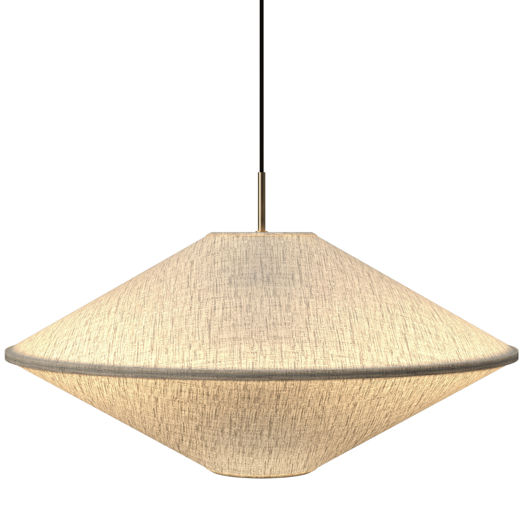 Tafta pendellampa 65 cm, natural