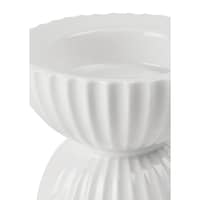 Tura blockljusstake, 11,5 cm, vit