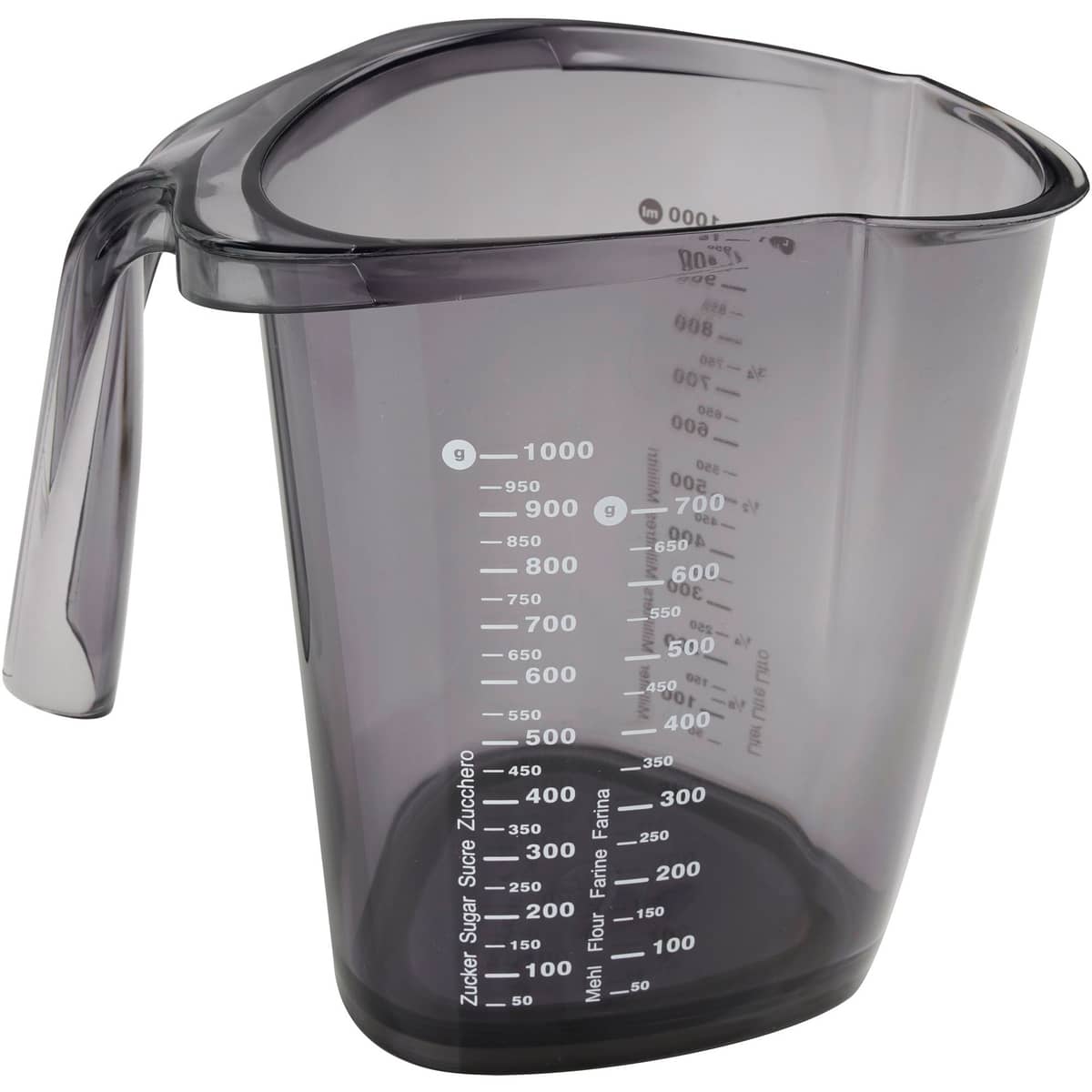 Måttkanna 1 liter, grå