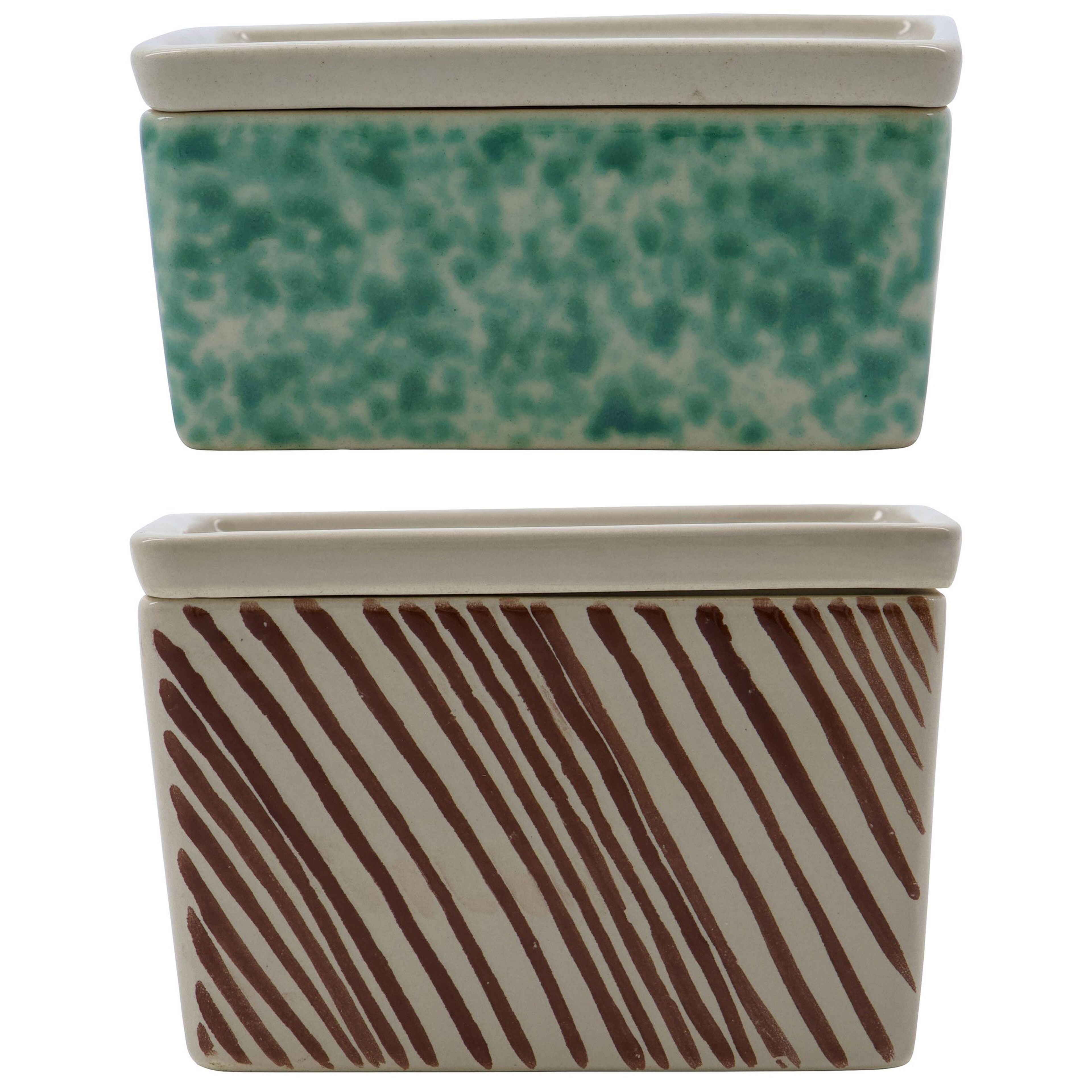 Diva förvaringslådor 2 st, stengods