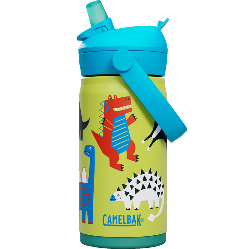 Thrive Flip Straw Kids drikkeflaske 0,35 liter, Dino Jam