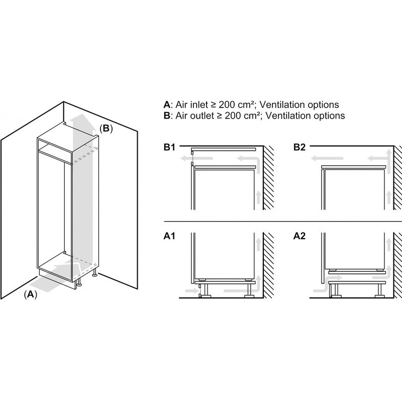 KI86NVSE0 iQ300 jääkaappipakastin, integroitu