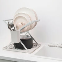 SinkSide hopfällbart diskställ, ljusgrå