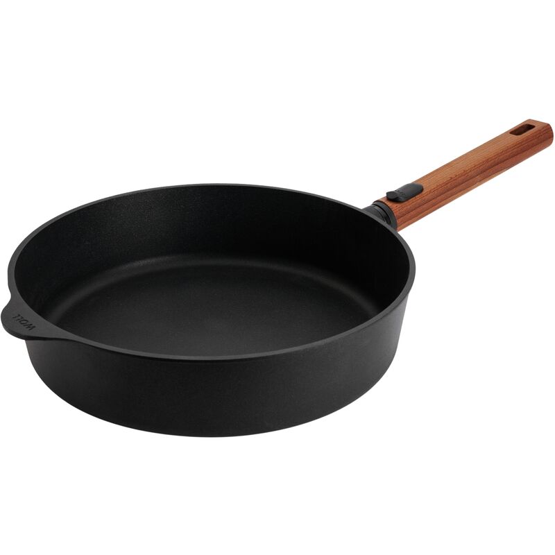 Woll Eco Logic QXR sautépanne 28 cm med avtagbart trehåndtak