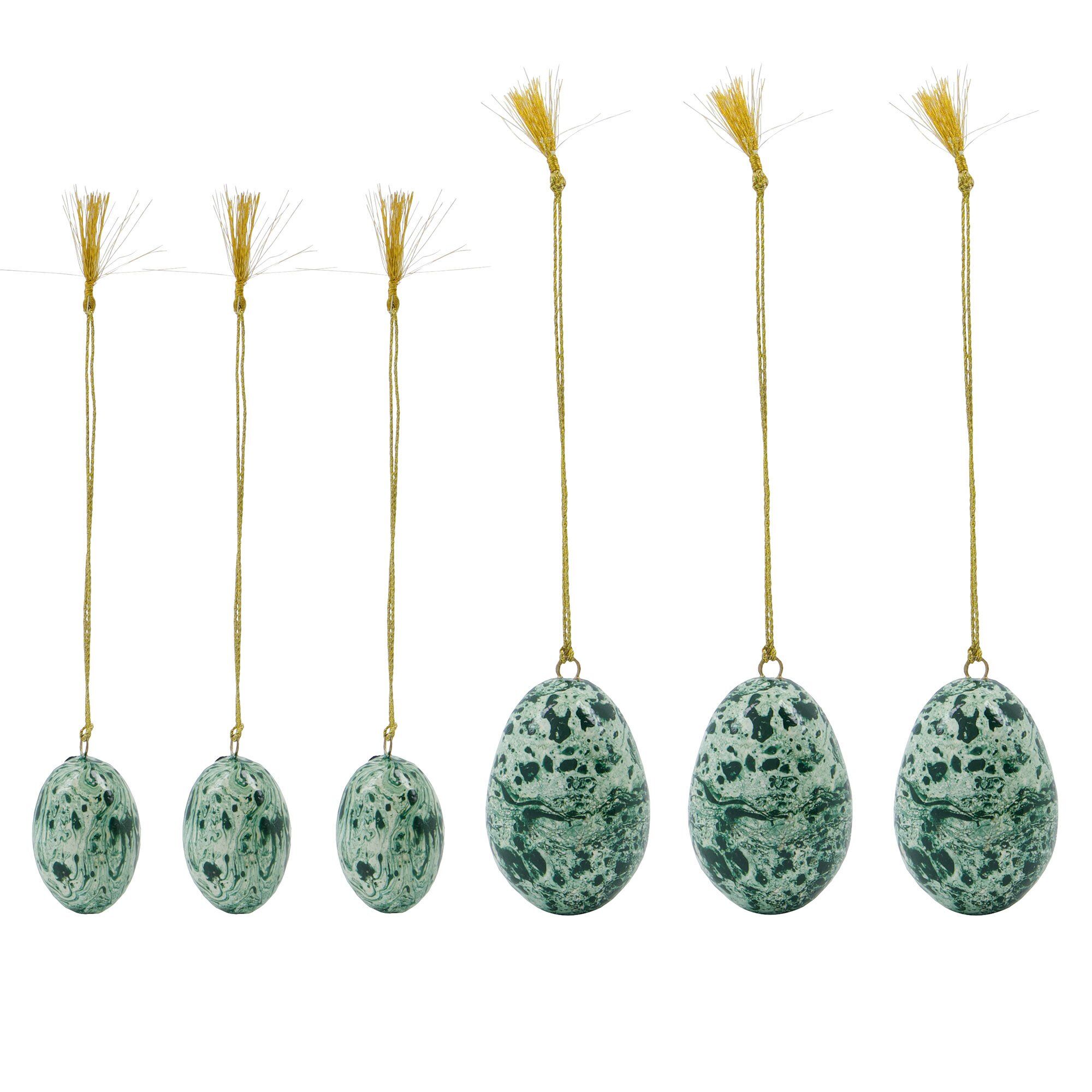 Eggs påskhänge 6-pack, grön