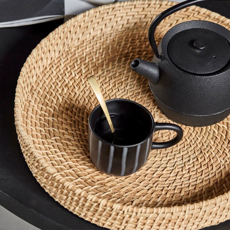 Taan pyöreä tarjotin 40 cm, luonnonväri