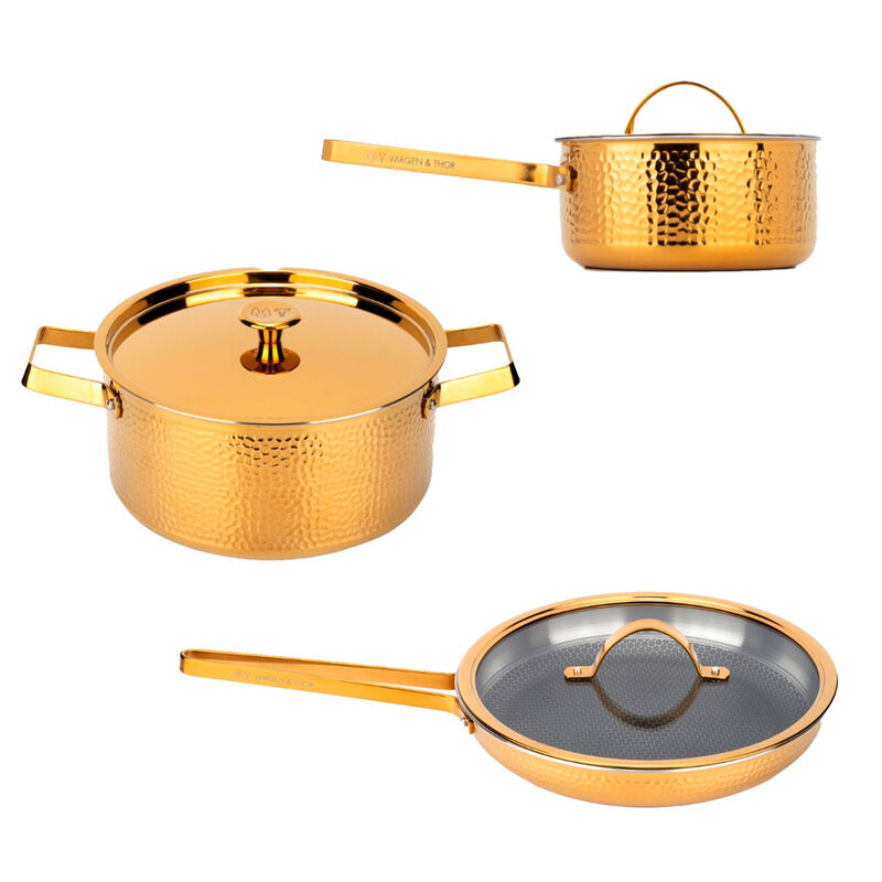 Vargen & Thor Brassa gryde- og stegepandesæt 3 dele