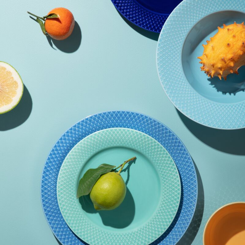 Color tallrik, 27 cm, blå