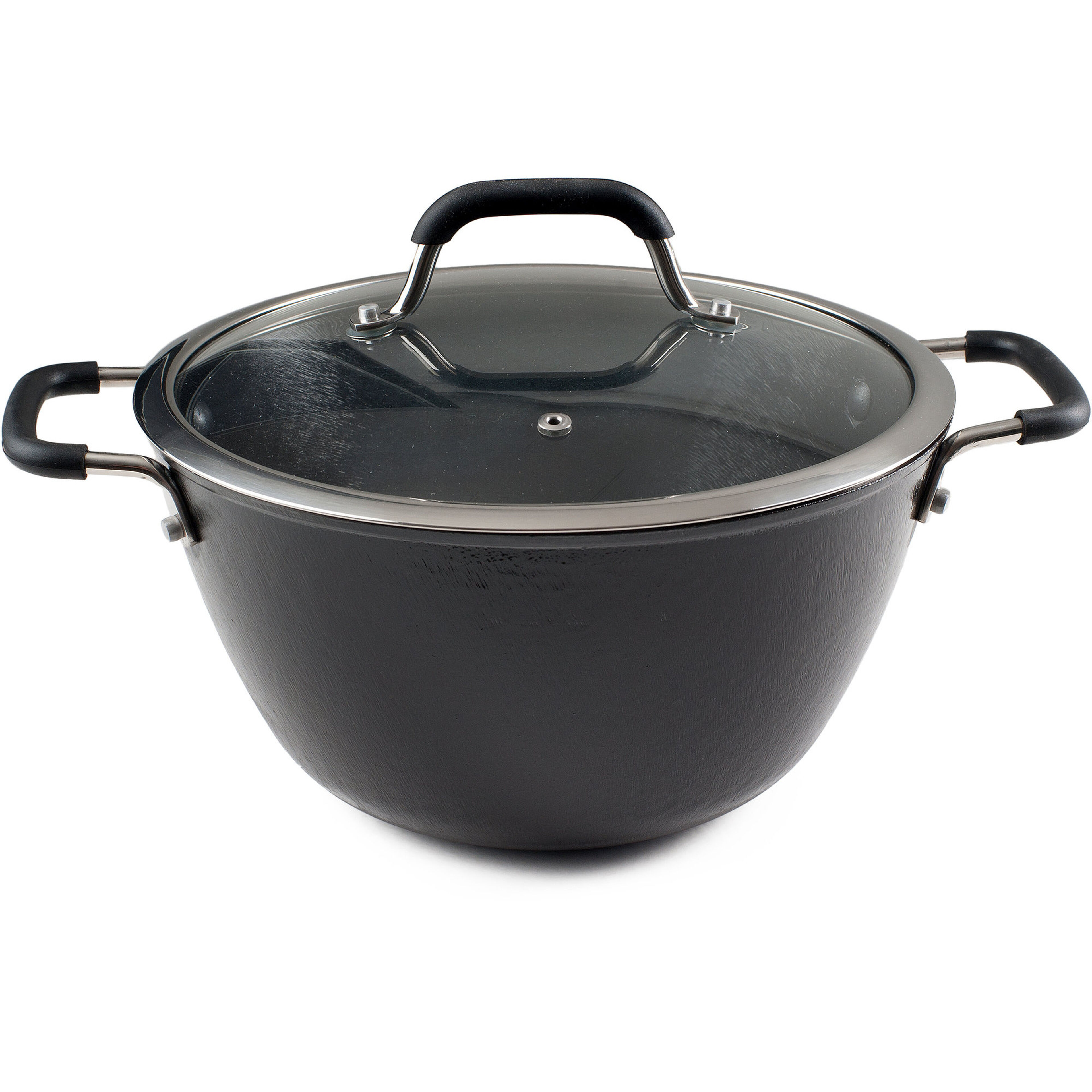 Lätt Gjutjärn Stekgryta med glaslock5 liter