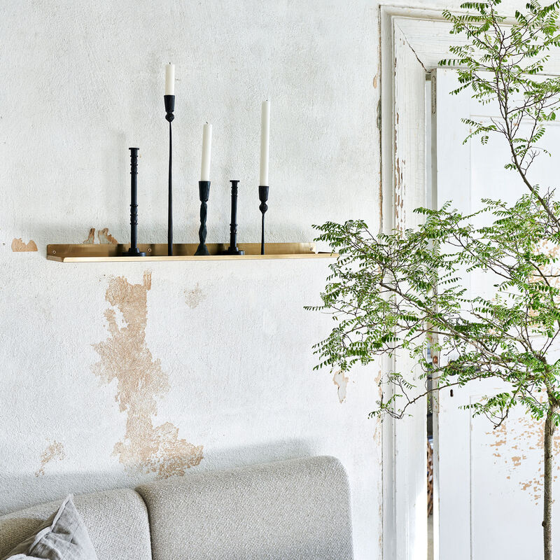 Ledge Seinähylly 80 cm, messinki