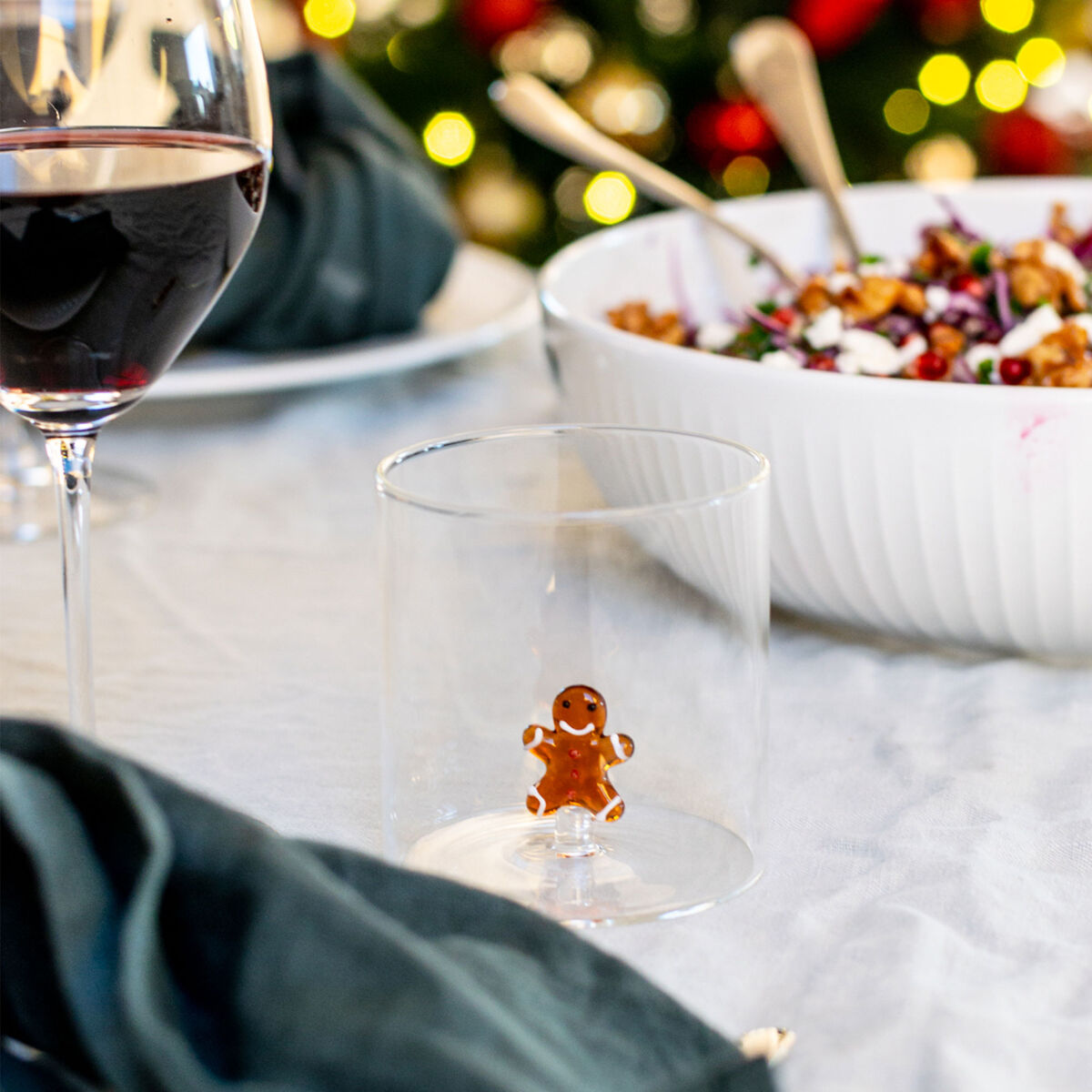 Tumblerglas 4 st, jultema