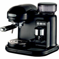 Moderna Espressomaskin med kaffekvern, sort