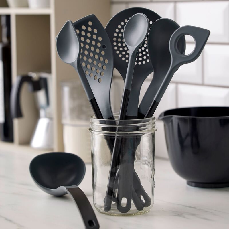 Optima reikäkauha 32 cm, musta