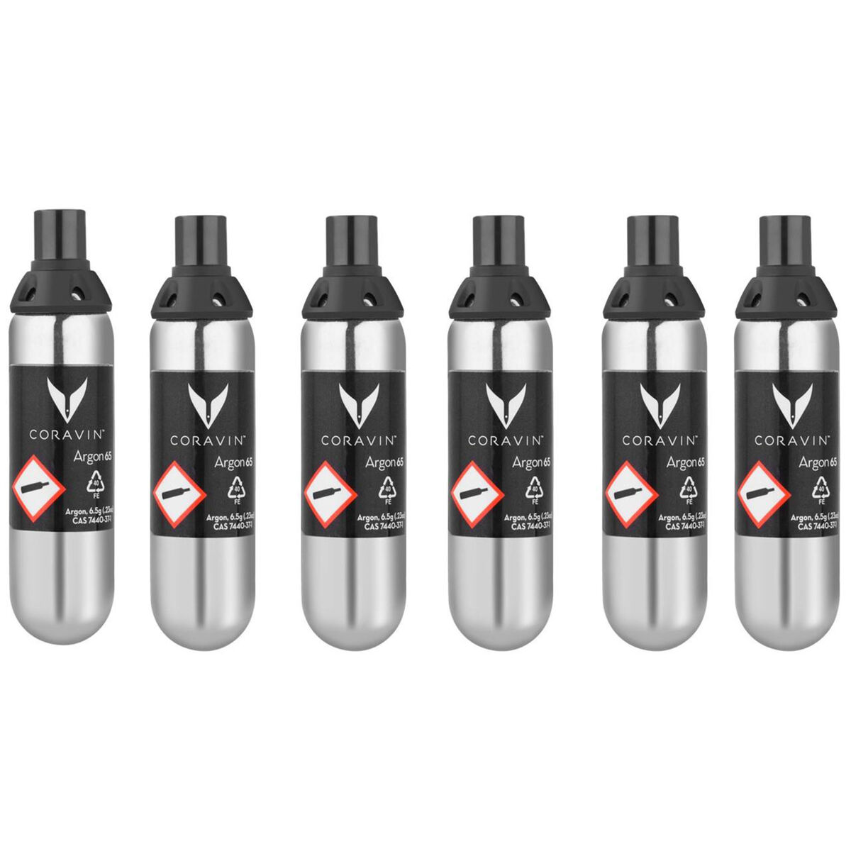Coravin Pure Gaspatron, 6-pack
