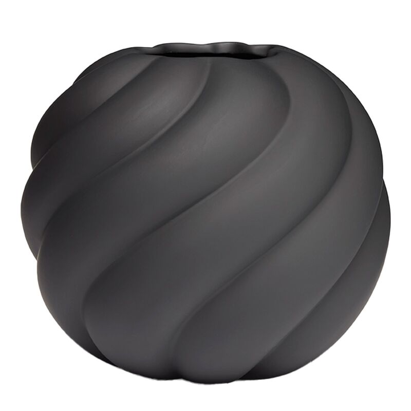 Twist Ball maljakko 12 cm, musta