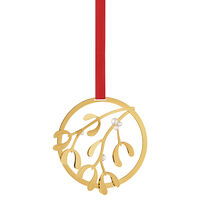 Georg Jensen Christmas Mobile Mistletoe juldekoration, 18K guld
