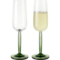 Hammershøi champagneglas 24 cl grön, 2-pack