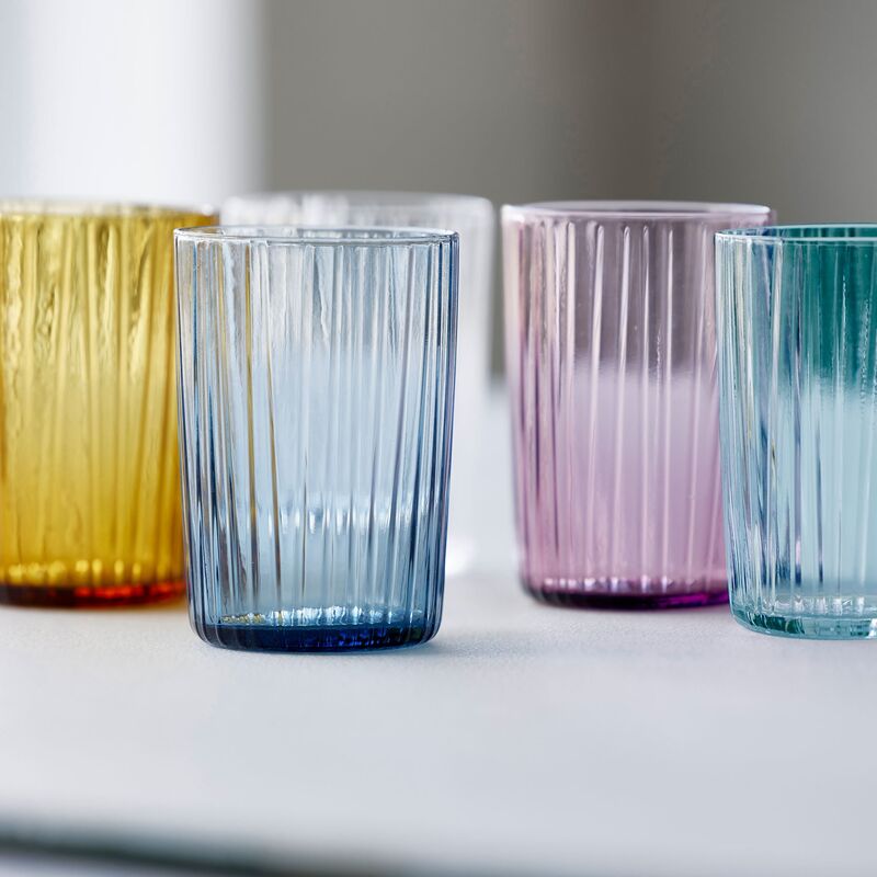 Kusintha Vandglas 28 cl, blå, 4 stk.