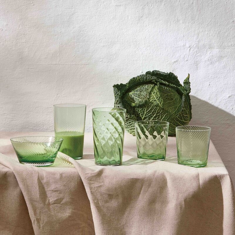 RAW Unique Swirl highball-lasi 45 cl, vihreä