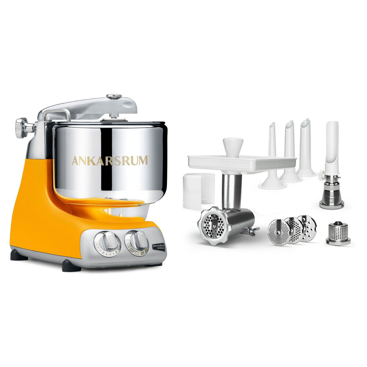 Assistent AKM 6230 røremaskine + komplet kødhakker, sunbeam yellow