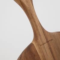 Eya rundt skærebræt 47x32 cm, natur