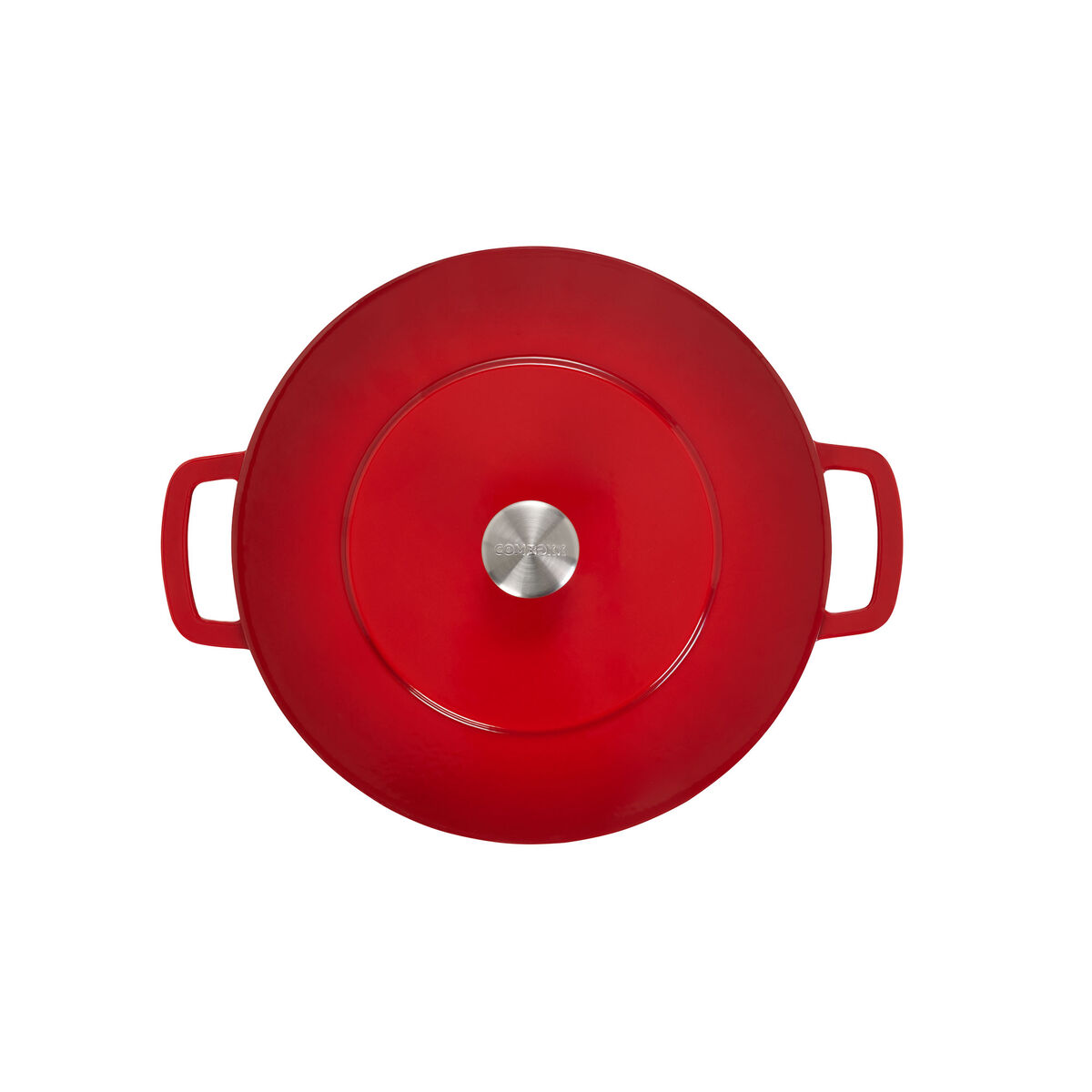 gjutjärnsgryta med lock 28 cm/5,3 liter, cherry