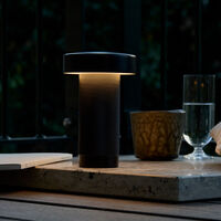 Holster bærbar bordlampe 16 cm, antrasitt