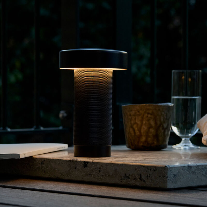 Holster portabel bordlampe 16 cm, antracit