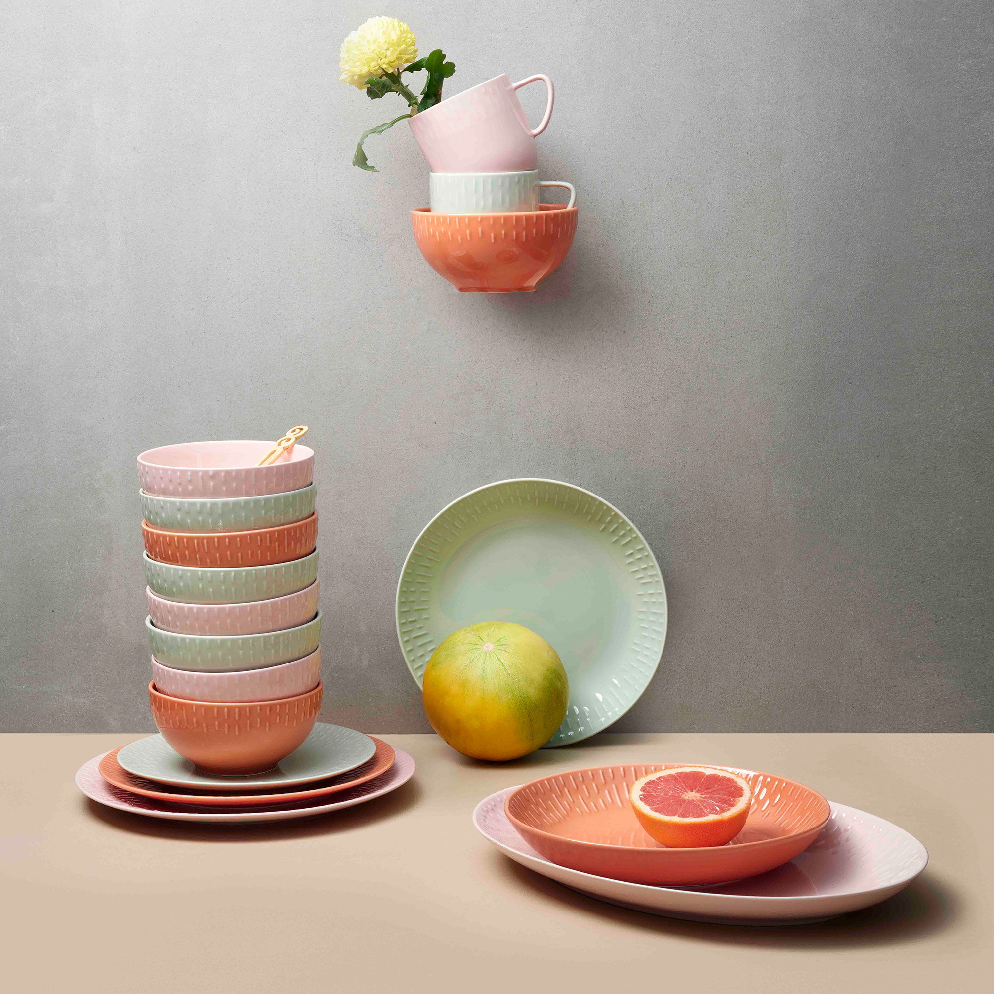 Confetti skål 14 cm, candyfloss