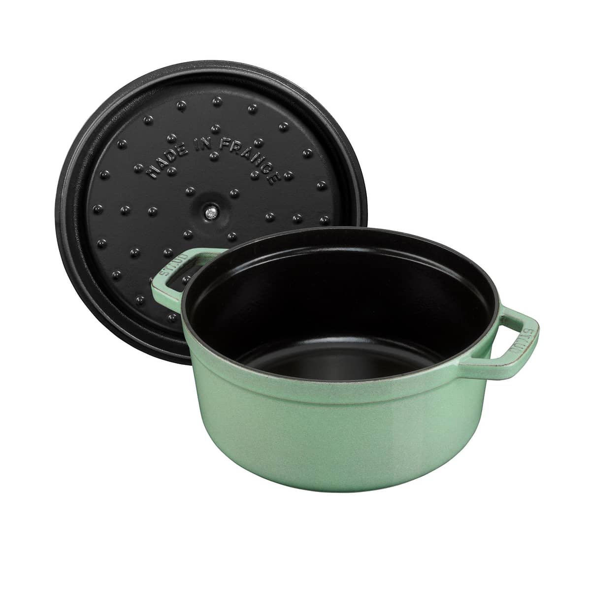 Valurautapata 24 cm, salvianvihreä