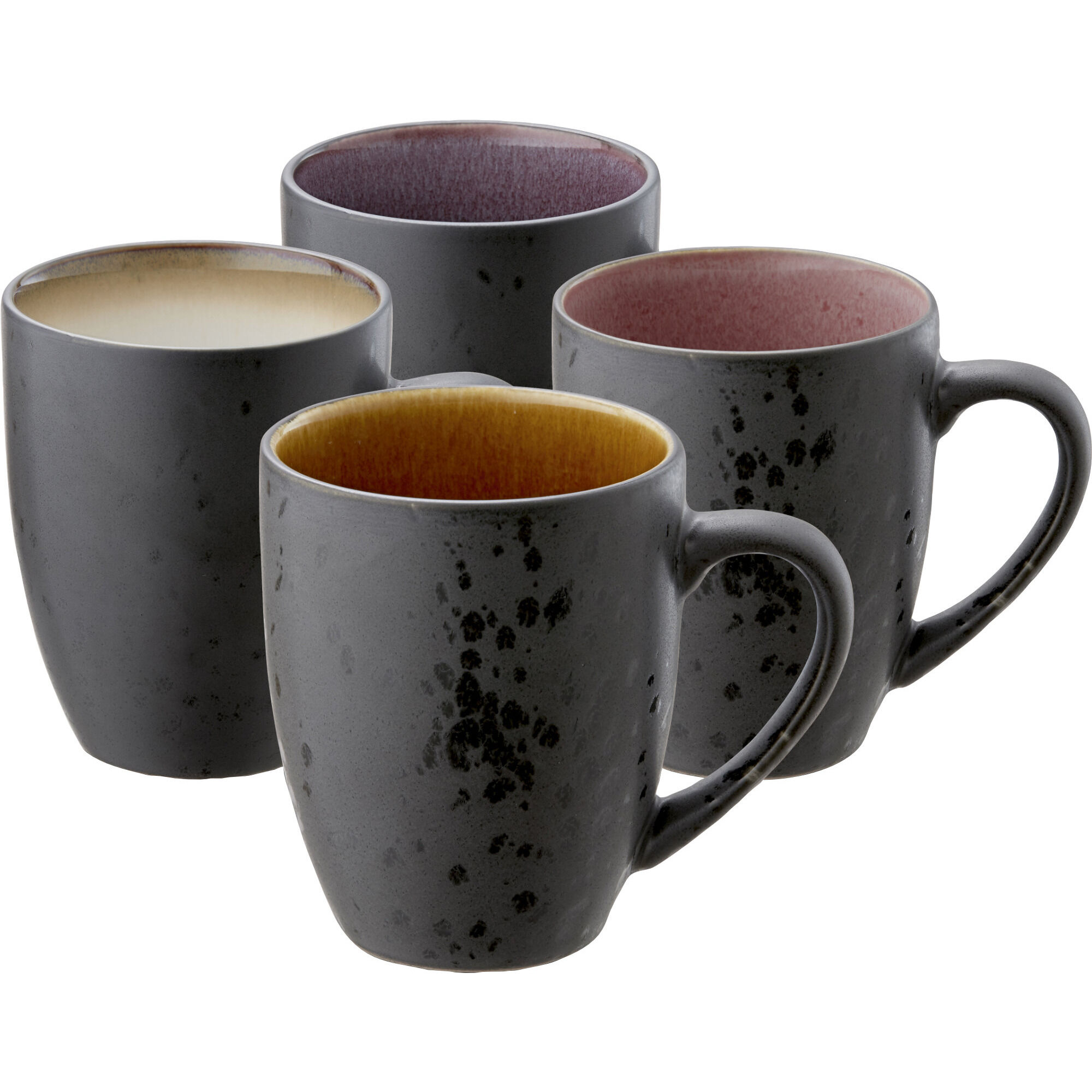 Mugg 30 cl Svart Ljus 4 st