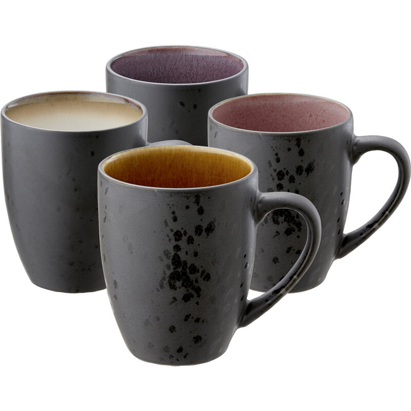 Krus 30cl 4 stk, sort lys