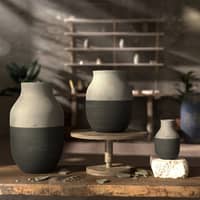 Omaggio Circulare vase 31 cm, antracitgrå